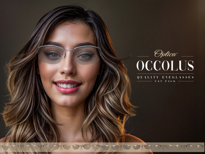 Second Life Marketplace - [OPTICA] THE PREMIUM OCCOLUS LADIES EYEGLASSES